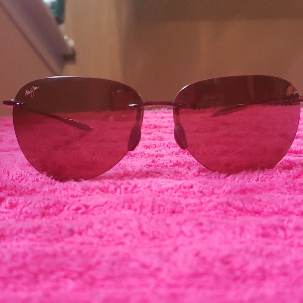 Maui Jim Polarized Sugar Beach Rimless Sunglasses